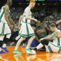 NBA playoffs: Celtics' Porzingis leaves game with calf tightness